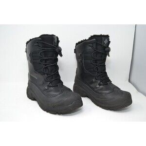 Columbia‎ Waterproof Boots Youth 5 Bugaboot Celsius Black Lace Up BY4430-010